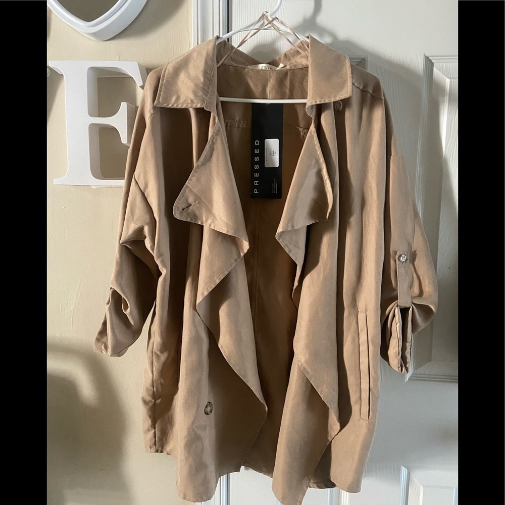Pressed Clothing Utility Trench Coat
